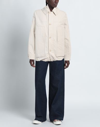 Mordecai Woman Jacket Cream Size XS Cotton, Polyamide