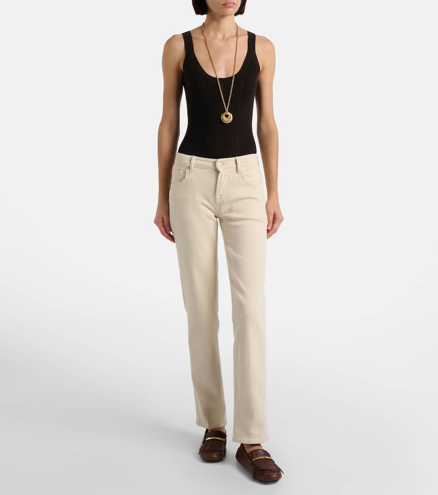 Calie Straight mid-rise straight jeans
