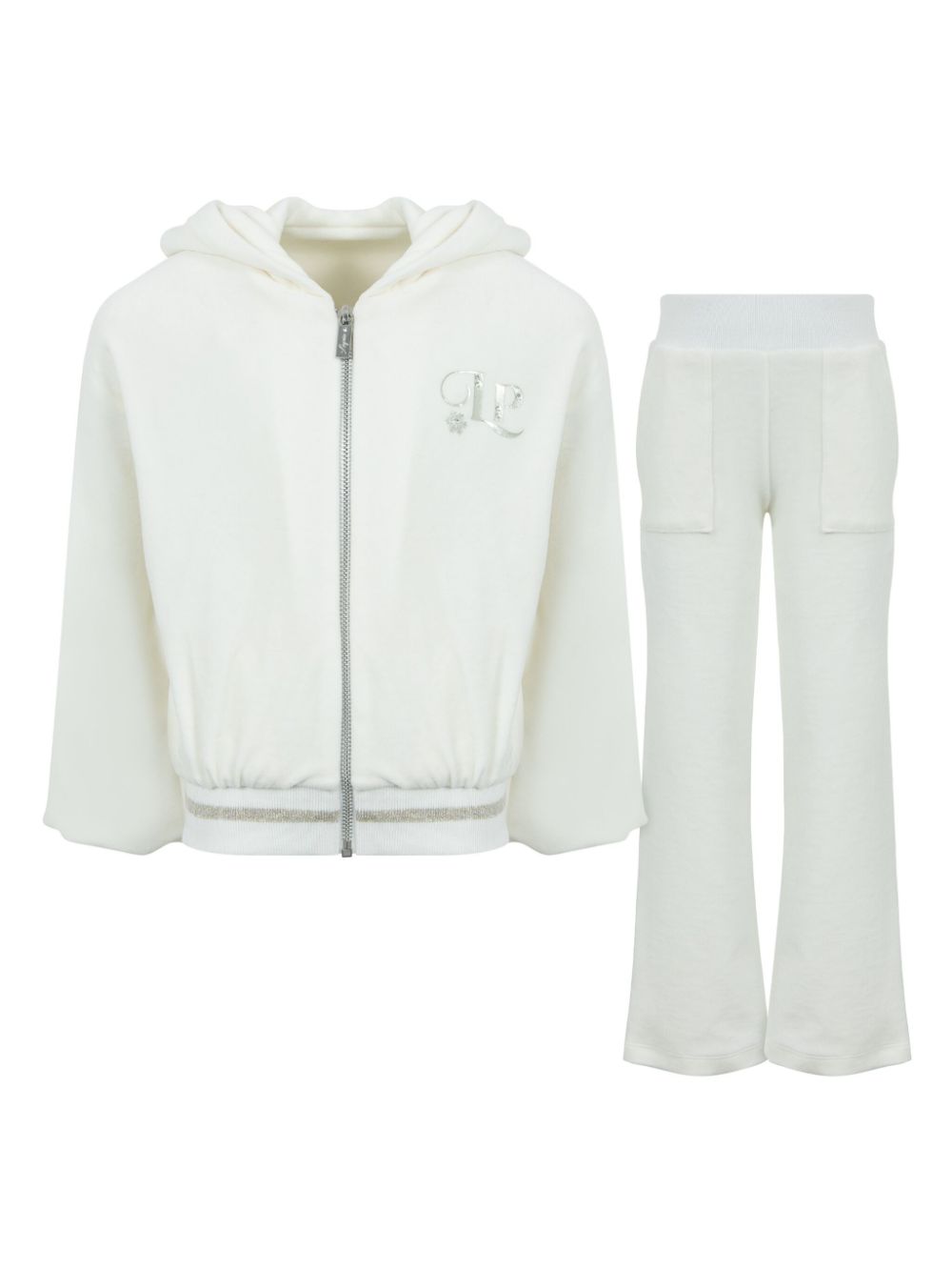 Logo-print cotton tracksuit - White