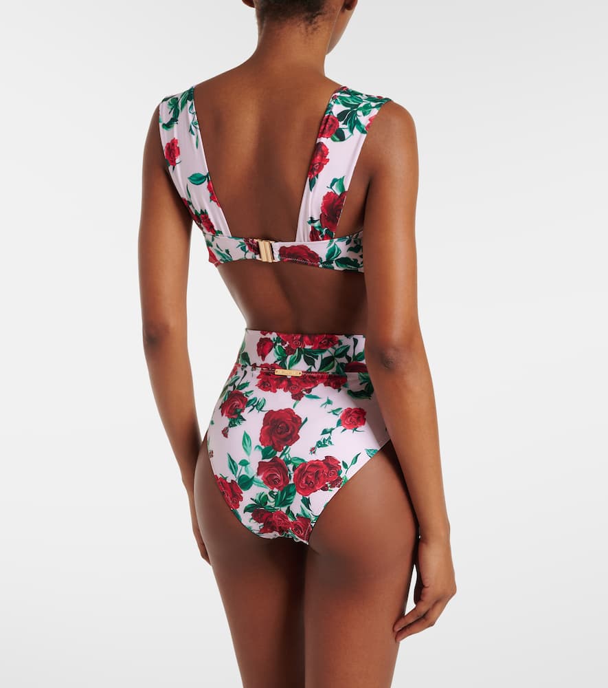 Alexandra Miro Donna floral bikini top
