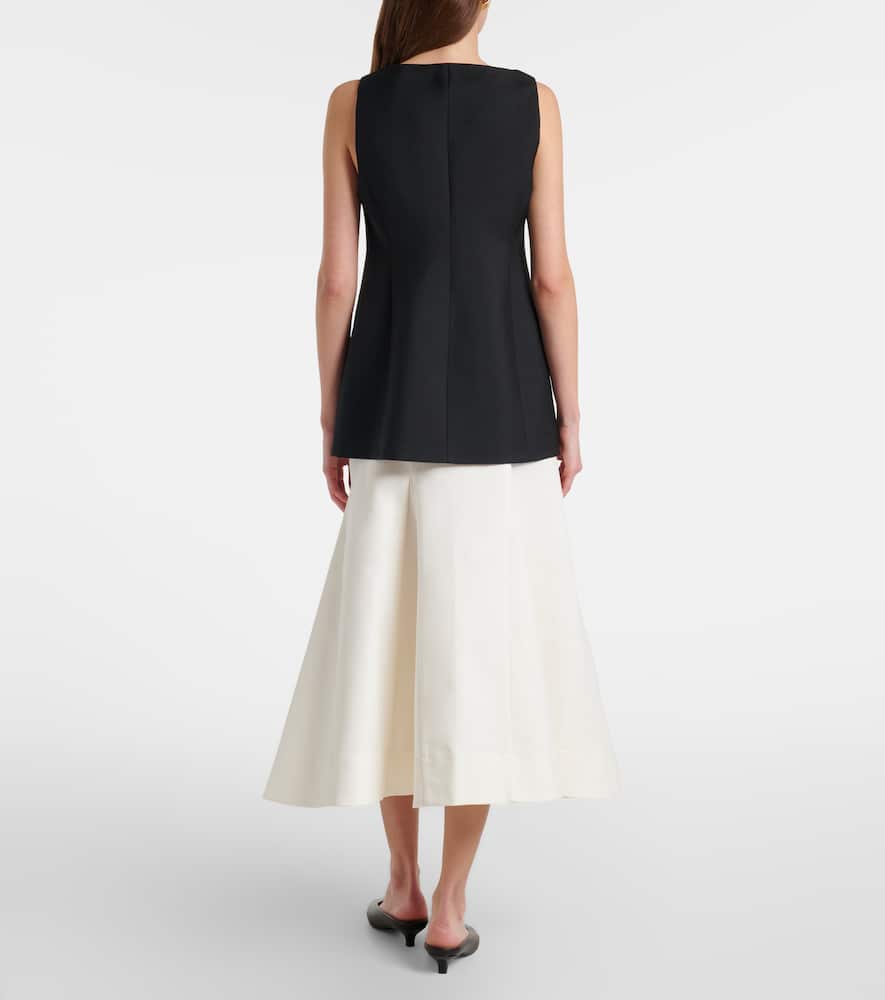 Róhe Cotton midi skirt
