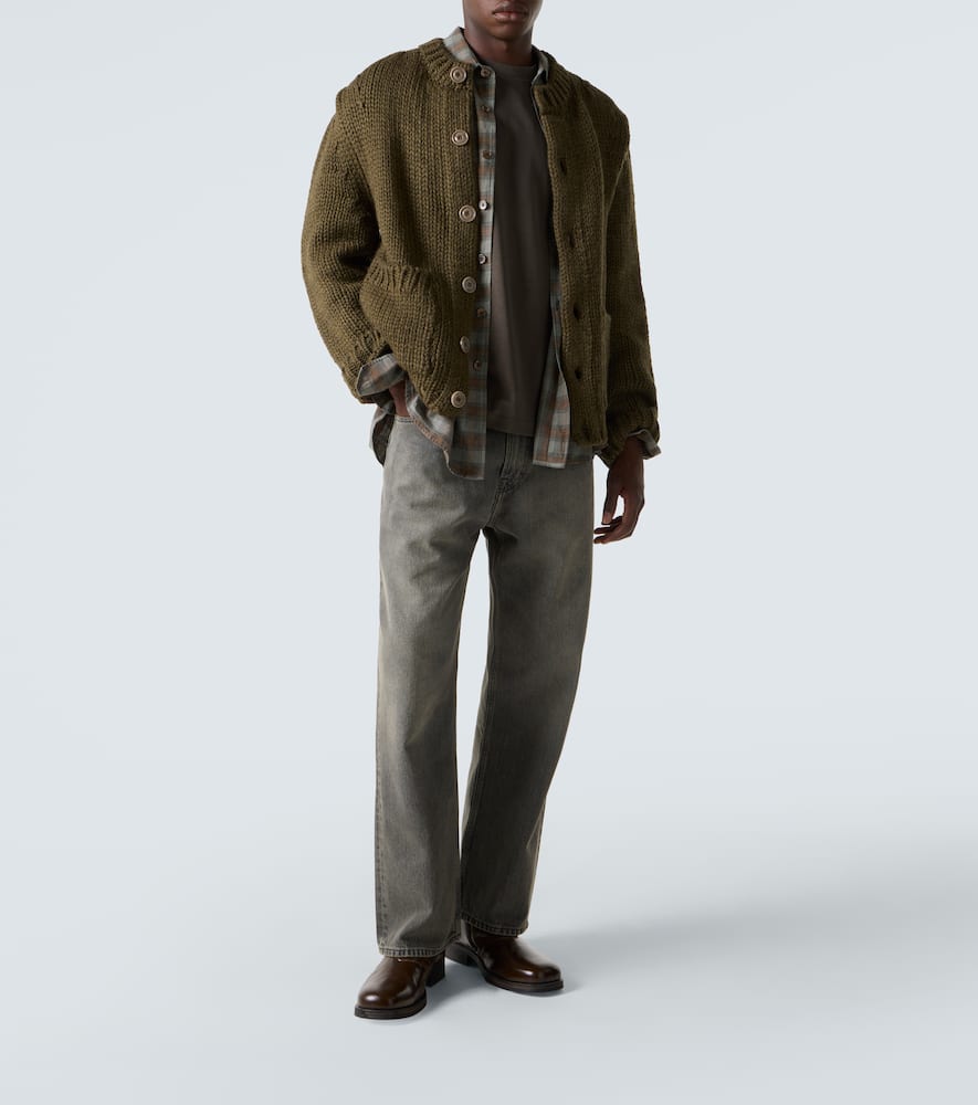 Over wool and alpaca cardigan