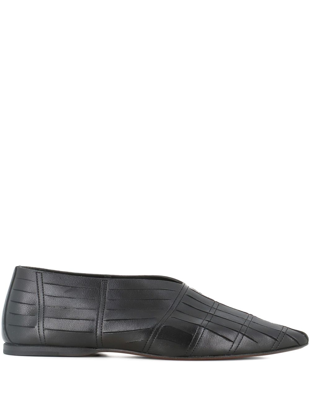 Leather ballet flats - Black