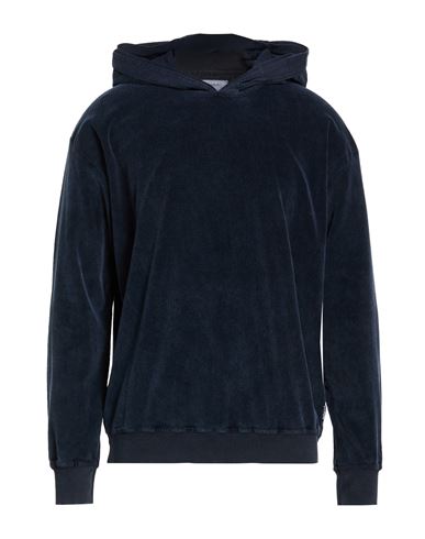 Man Sweatshirt Navy Size L Cotton