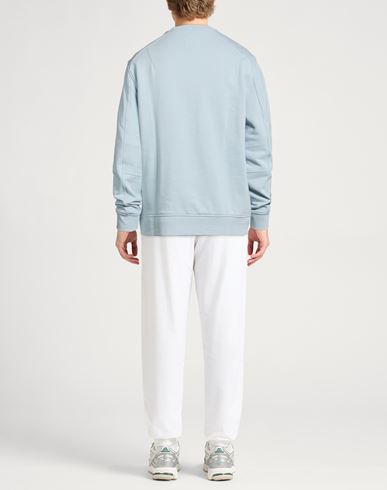 Man Sweatshirt Sky blue Size S Cotton