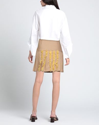 Woman Mini skirt Marigold Size 2 Polyester, Viscose, Elastane