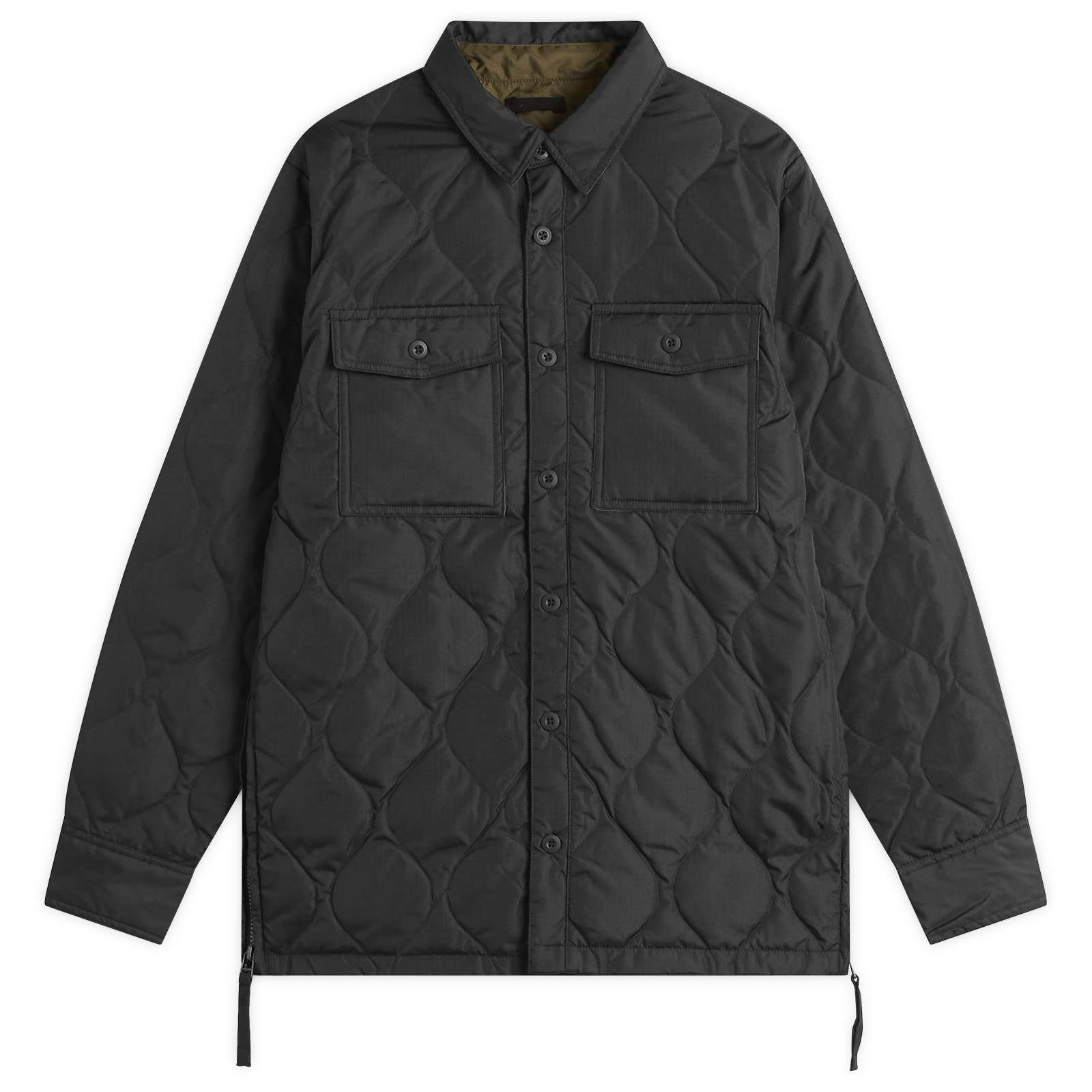 Men's Zip Over Shirt Black
