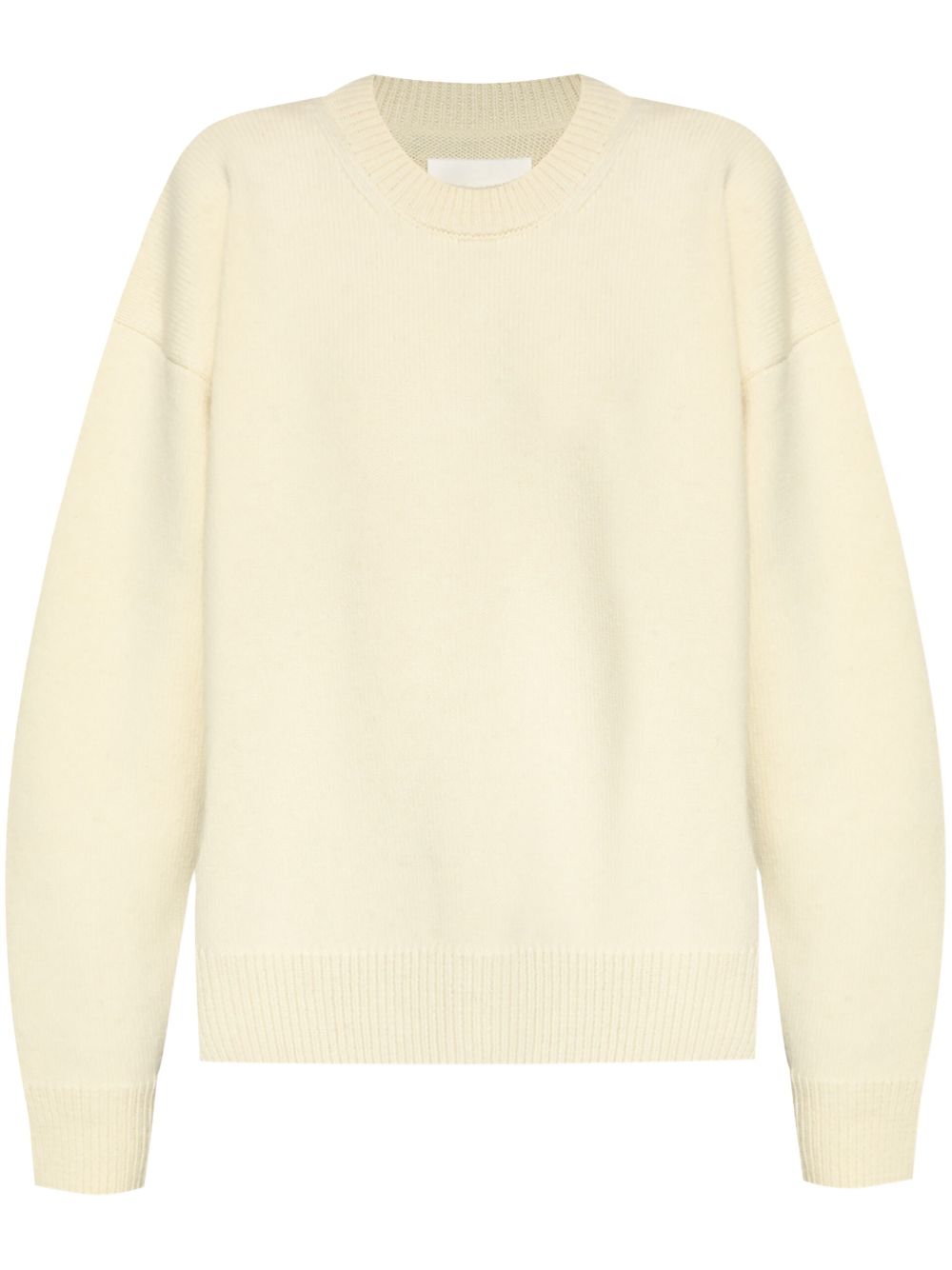 Drop-shoulder crew-neck jumper - Neutrals