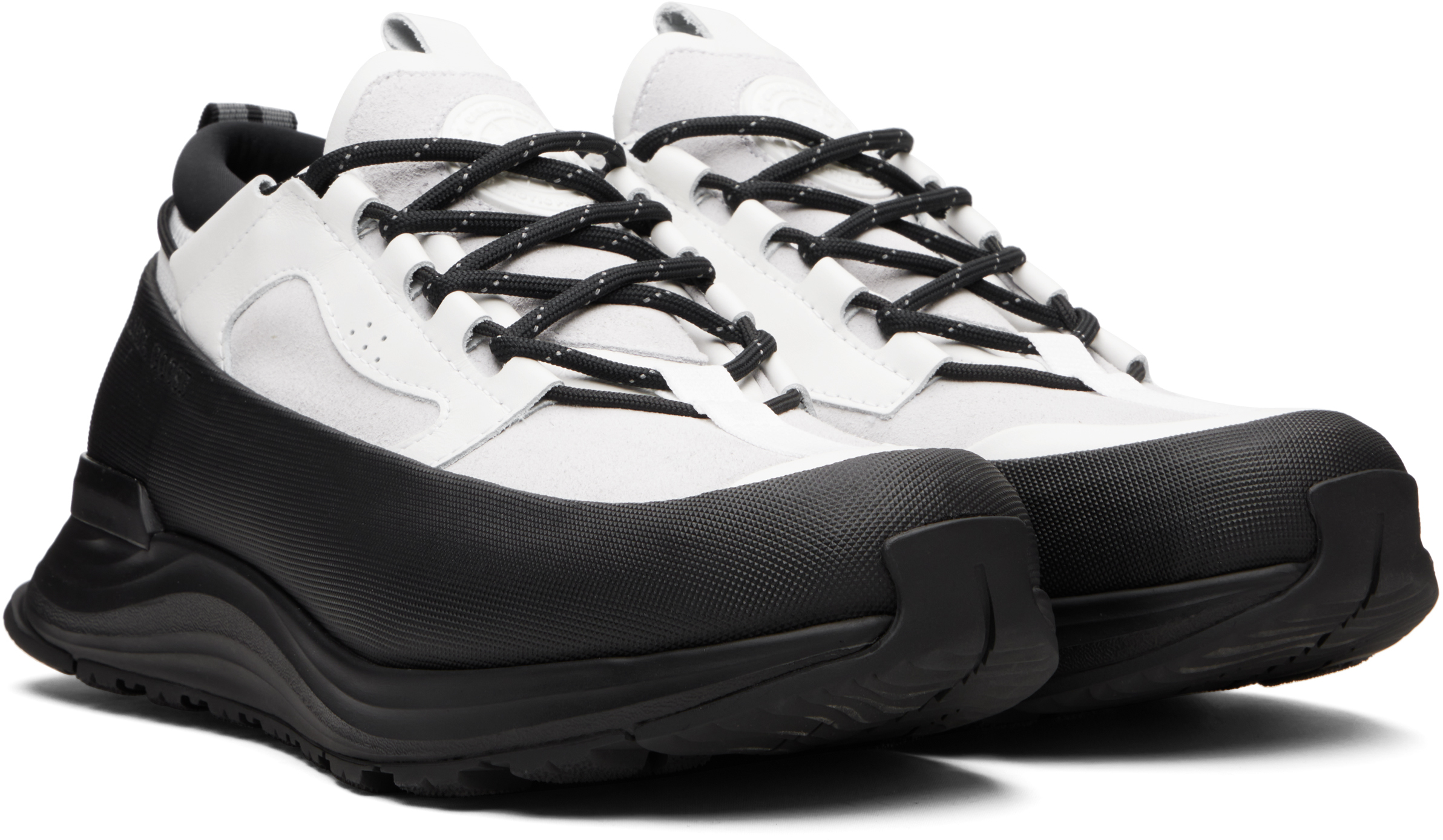 White & Black Glacier Trail Sneakers