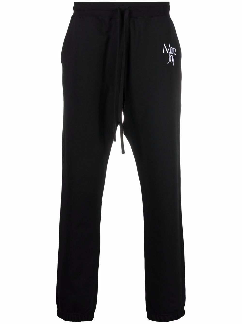 Logo-embroidered track pants - Black