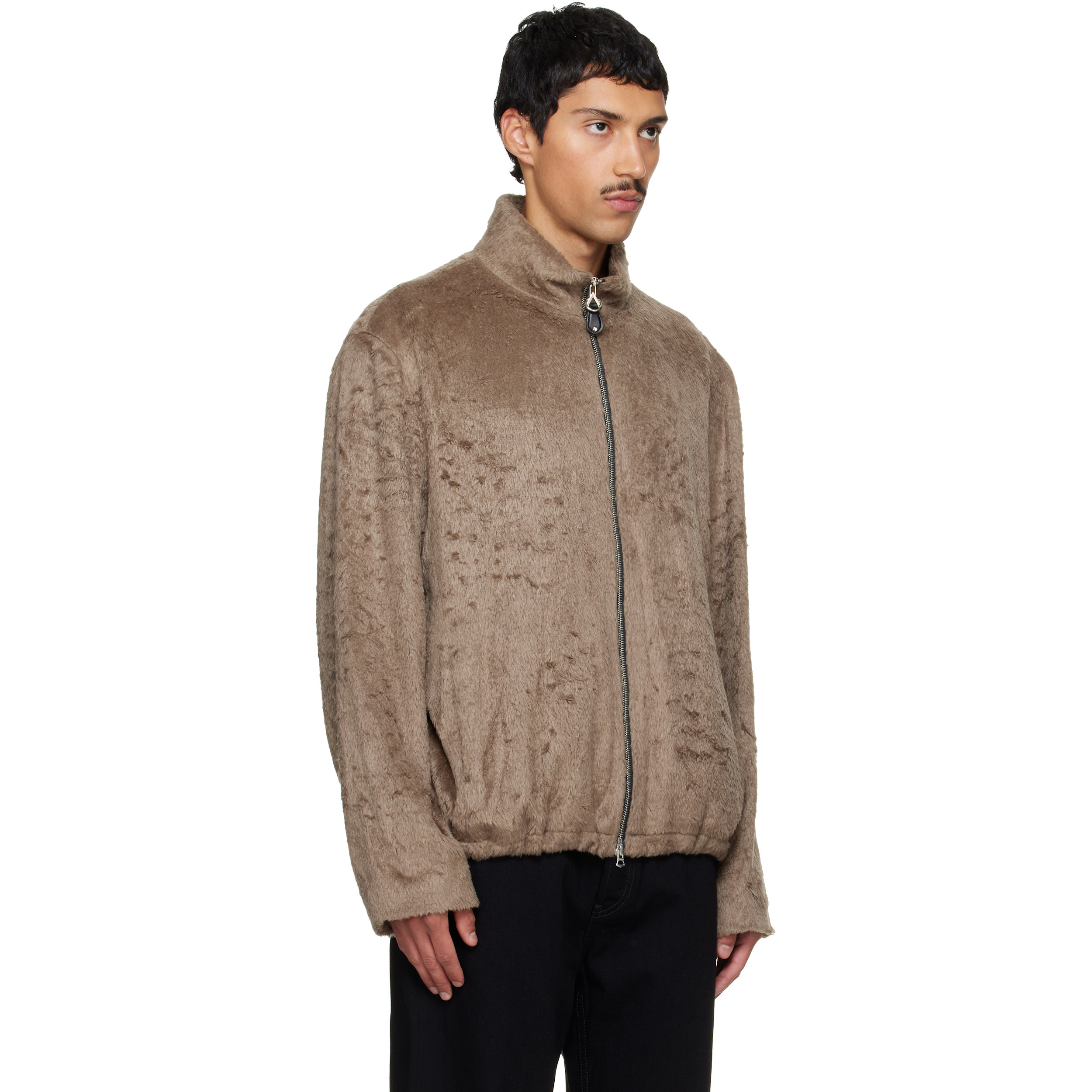 Brown Faux-Fur Jacket