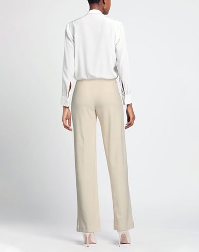 Woman Pants Ivory Size 6 Cotton, Polyester
