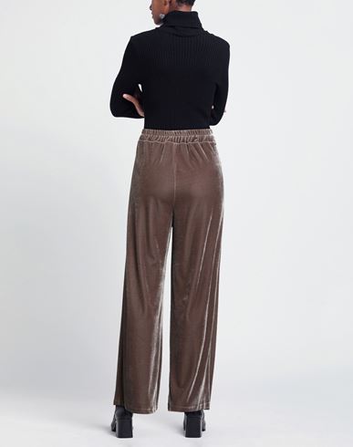 Woman Pants Grey Size S Polyester, Elastane