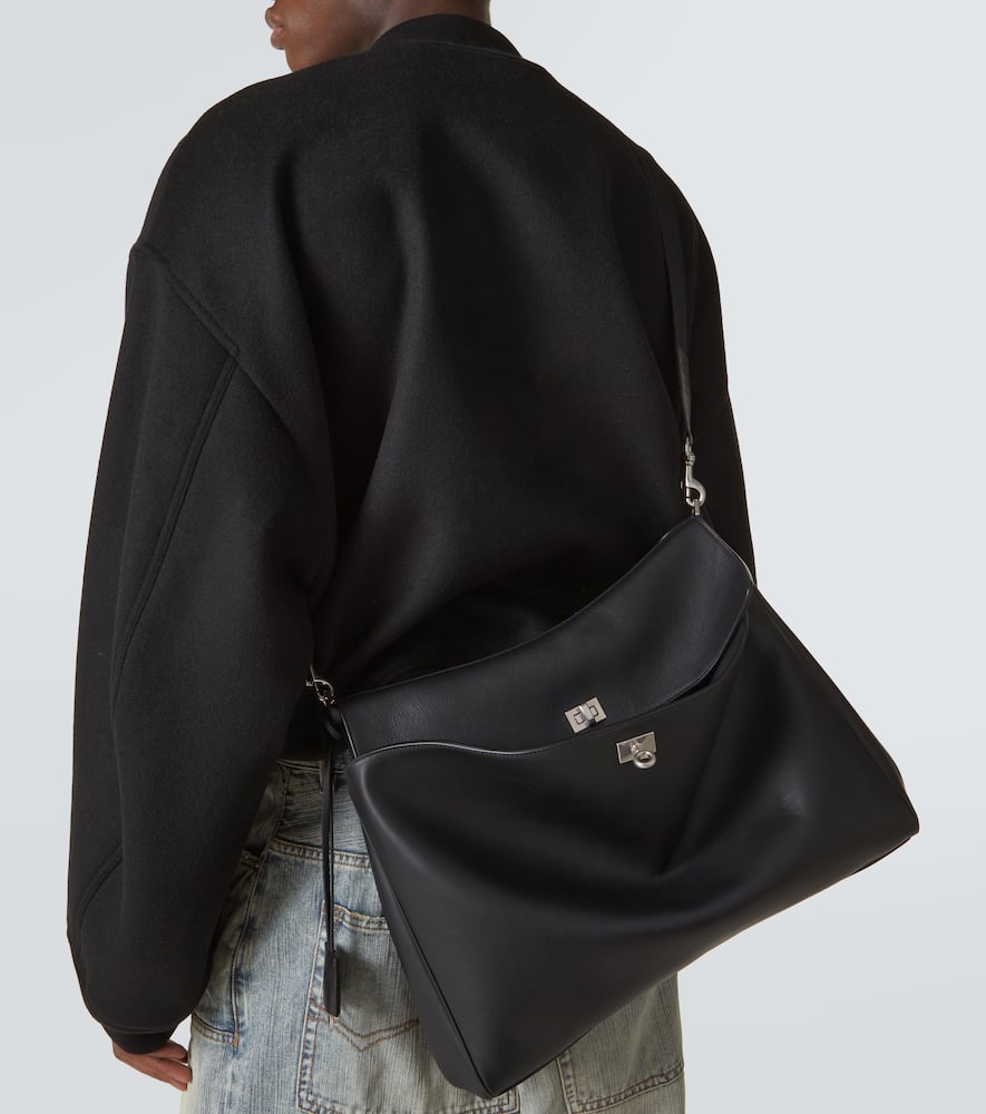 Rodeo leather messenger bag