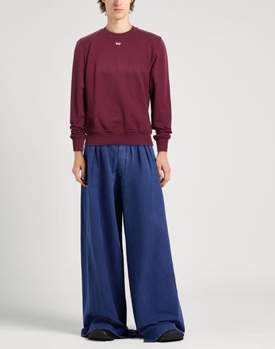Man Sweatshirt Burgundy Size M Cotton, Elastane