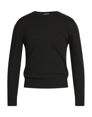 Man Sweater Black Size 38 Merino Wool