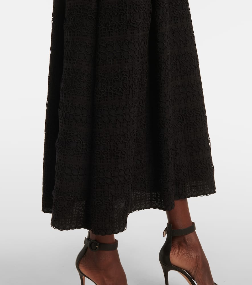 Macramé midi dress