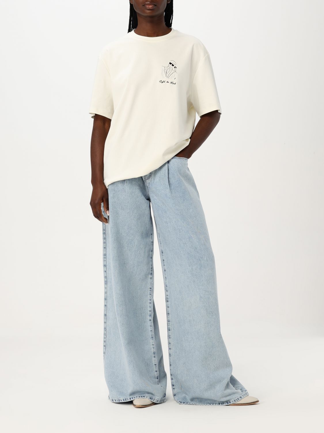 Jeans KARL LAGERFELD Woman color Denim