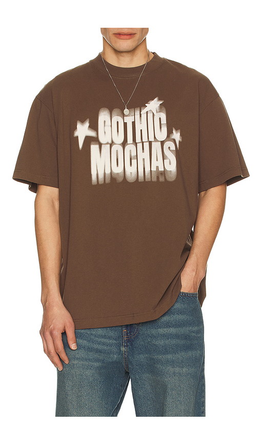 Gothicmochas Star Power 2.0 Tee in Brown. - L also in S, M, XL/1X