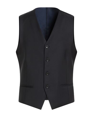 Man Tailored Vest Midnight blue Size 42 Virgin Wool