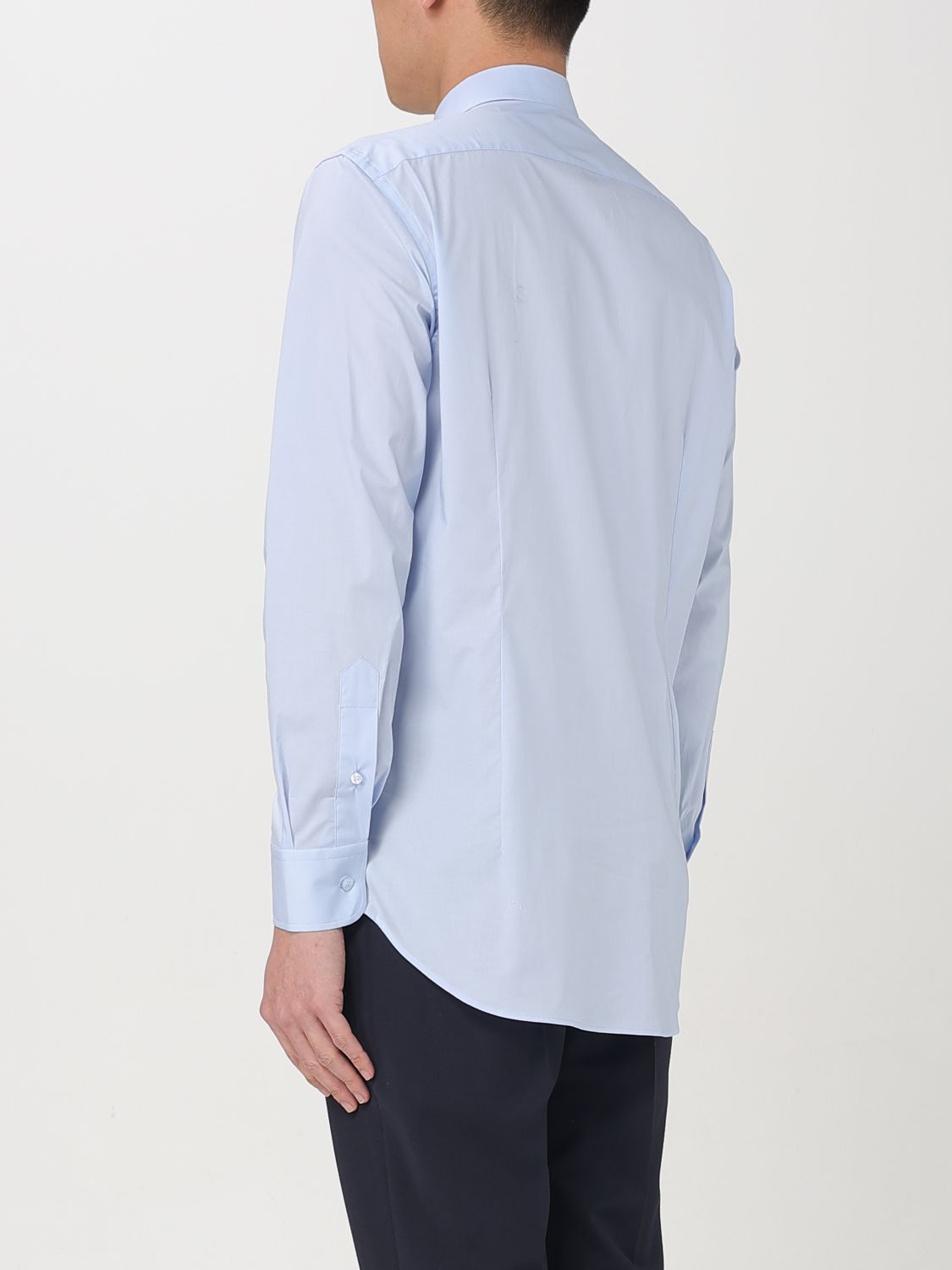 Shirt Men color Gnawed Blue