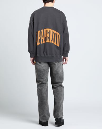 Man Sweatshirt Charcoal Size L Cotton