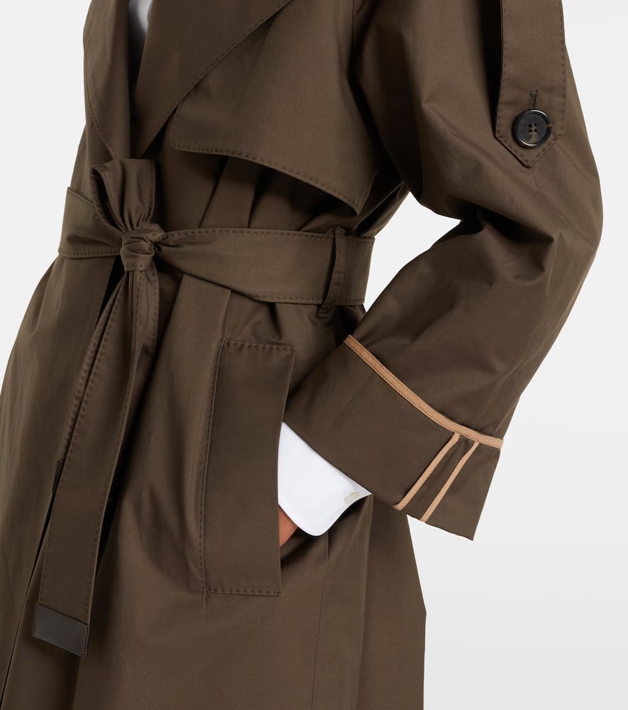 The Cube cotton-blend twill trench coat