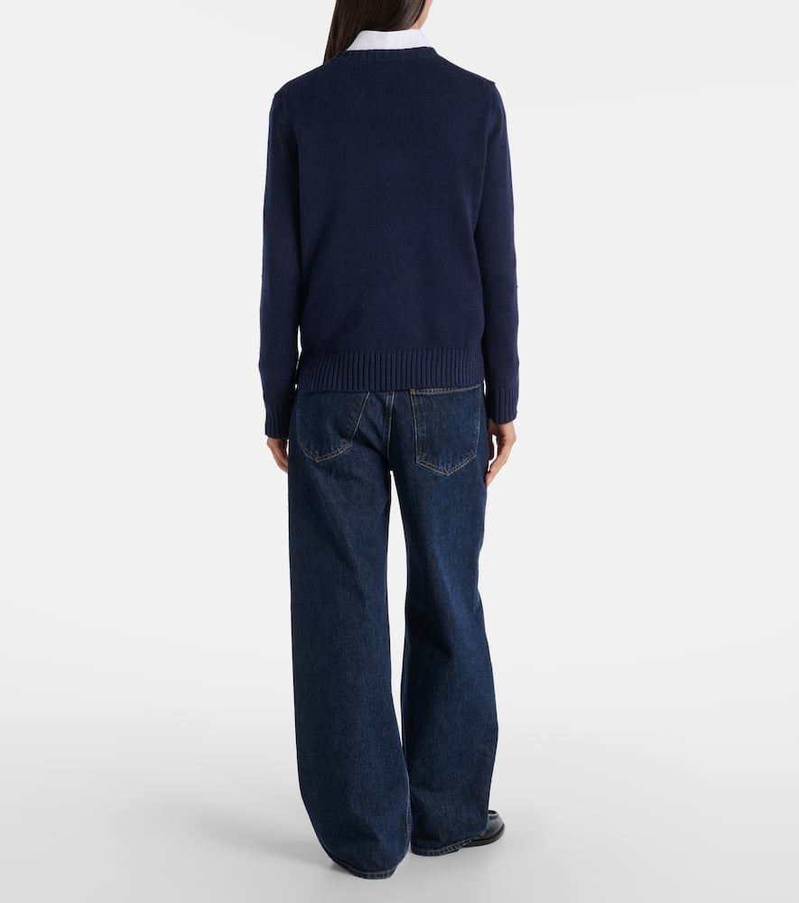 Polo Ralph Lauren Polo Bear intarsia cotton and linen sweater