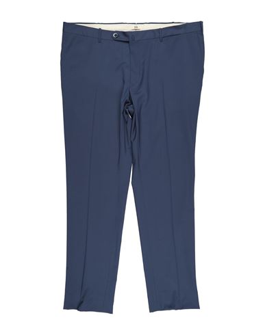 Man Pants Navy Size 44 Wool, Elastane