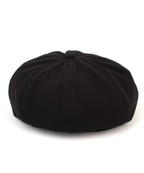 Oversized Black Newsboy Cap