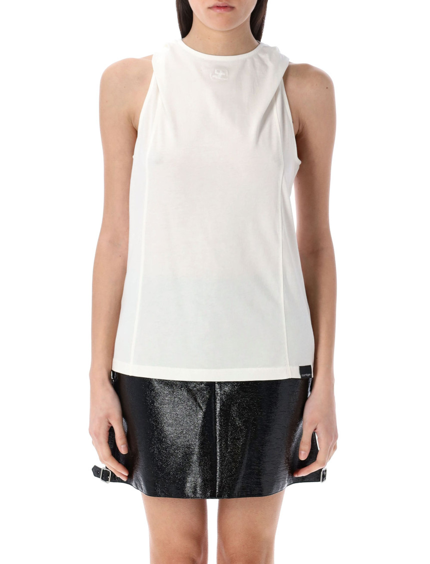 COURRÈGES- Hooded Tank Top