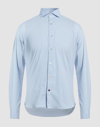 Man Shirt Light blue Size XXL Cotton, Polyamide, Elastane