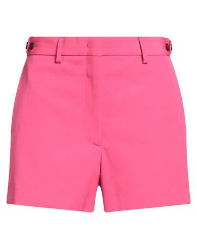 Woman Shorts & Bermuda Shorts Fuchsia Size 2 Polyester, Virgin Wool
