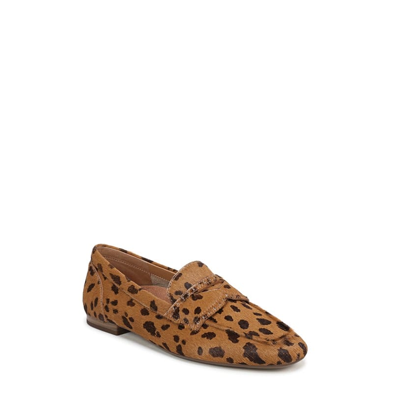 Women's Sadie Loafers (Tan Leopard Calf Hair)
