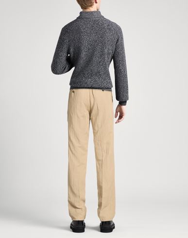 Man Pants Beige Size 36 Lyocell, Linen, Cotton