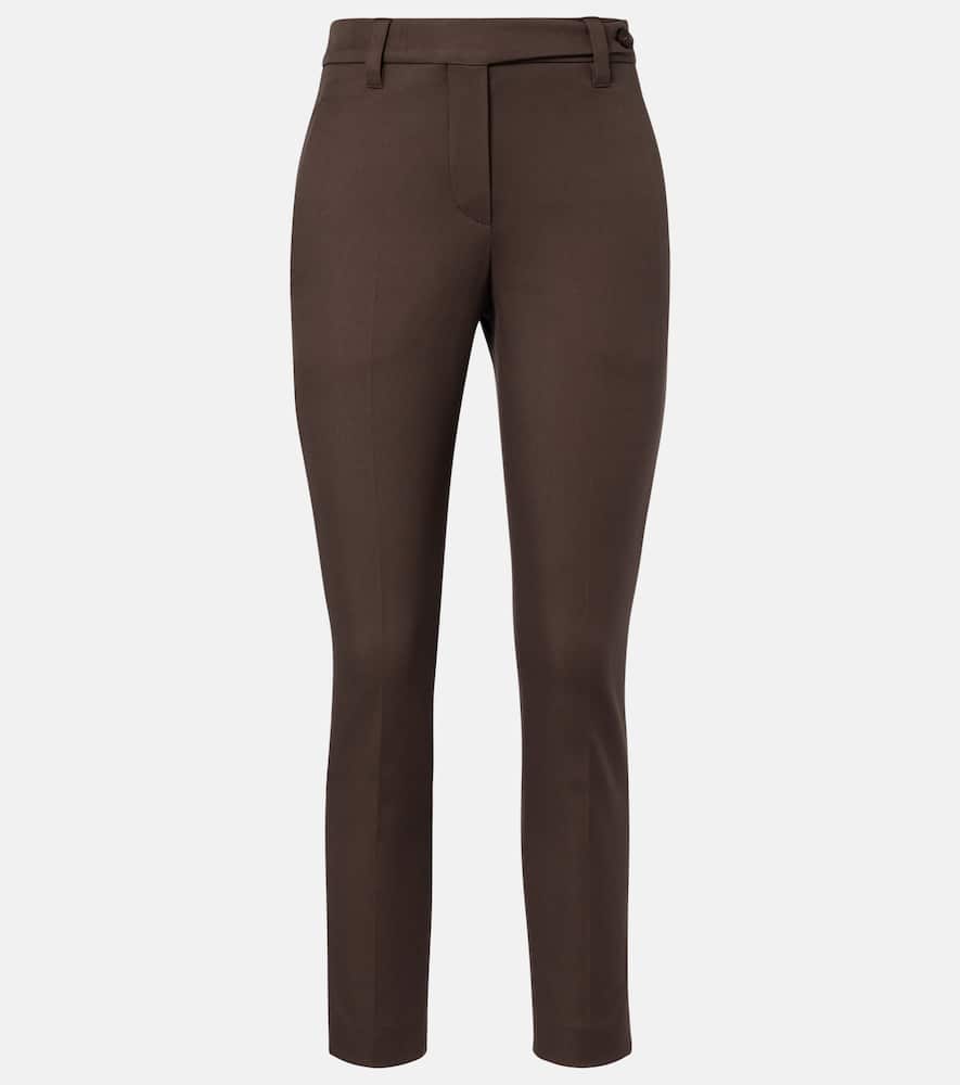 Monili cotton-blend slim pants