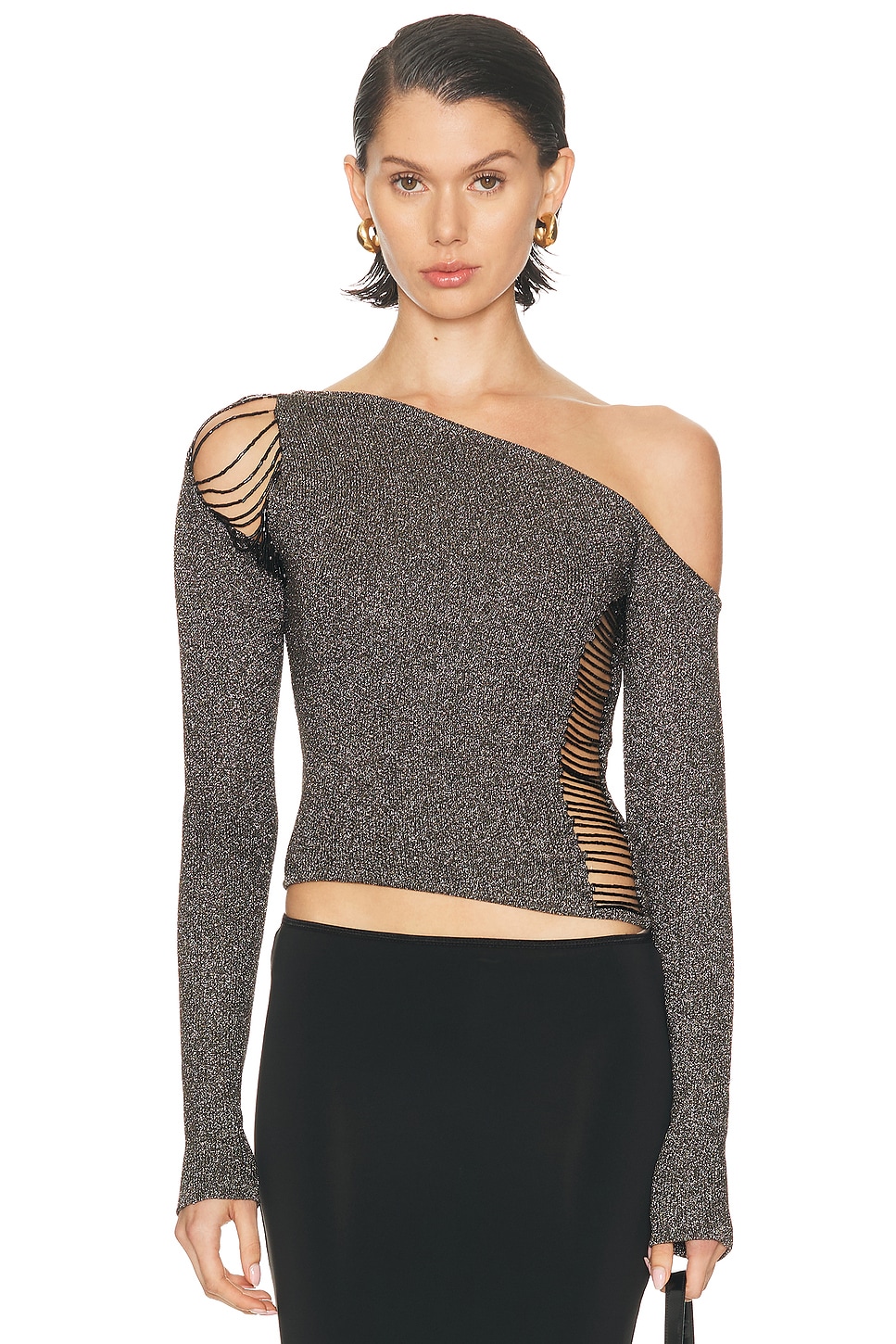 MAY MASHIAH Annie Top in Black - Black. XS also in L