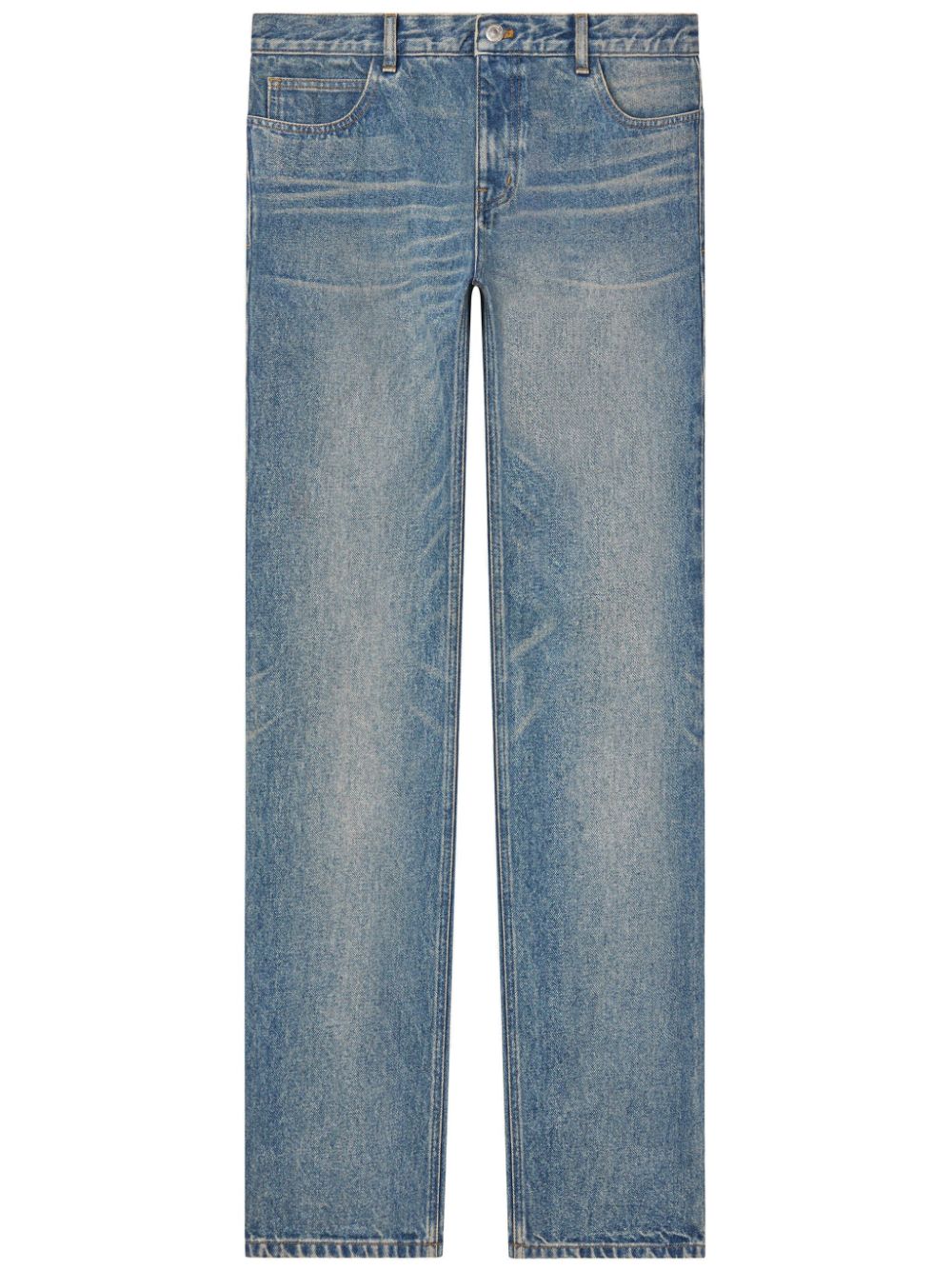 Low-rise straight-leg jeans - Blue