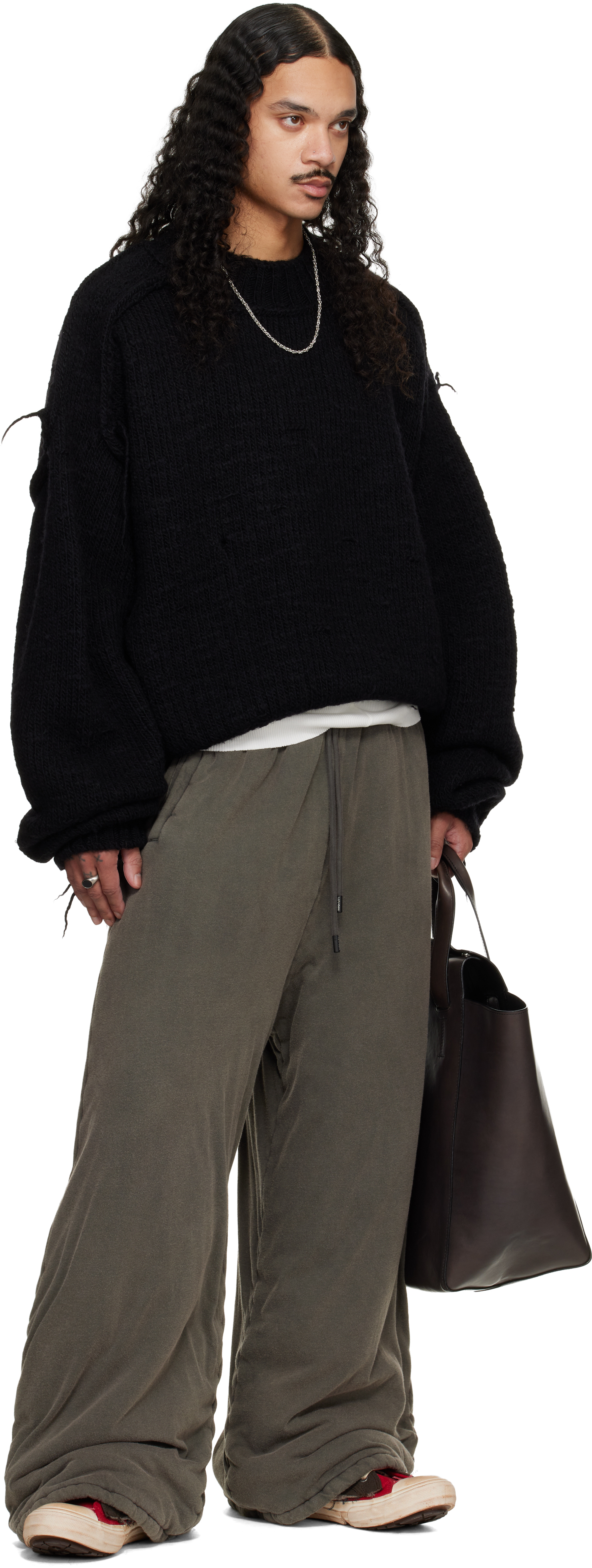 Gray Wadded Bontans Sweatpants