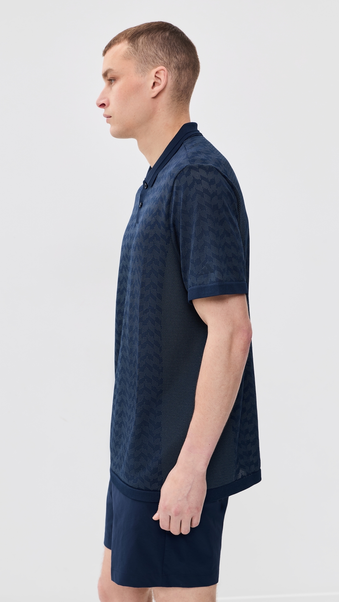 Ultimate365 Tour Seamless Polo Shirt Collegiate Navy/Wonder Sage
