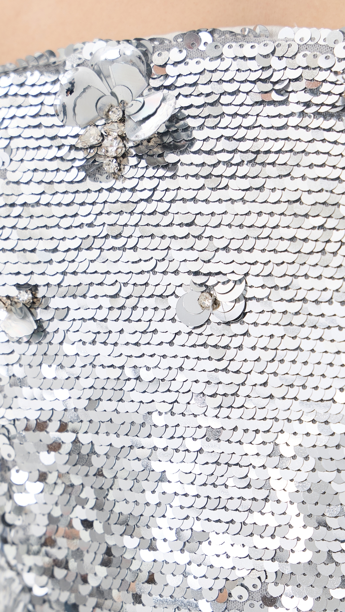 Arta Bustier Mini Dress Silver