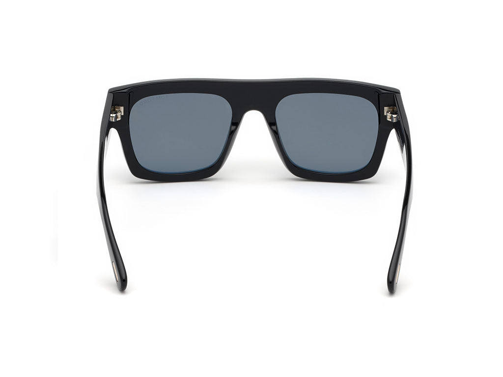 TOM FORD Man TOM FORD FT0711 FAUSTO 01A Sunglasses Acetate Black Grey Squared Norma