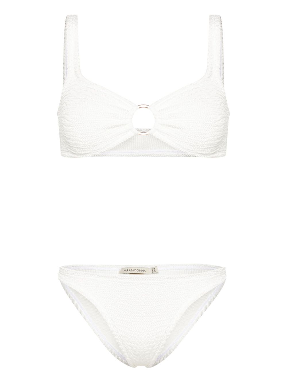 Irina crinkled bikini set - White
