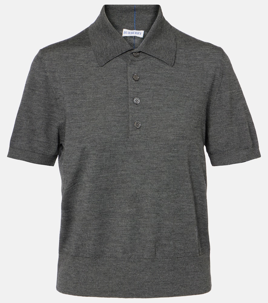 Wool polo shirt