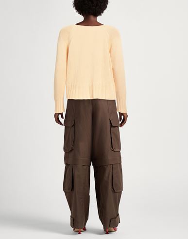 Woman Sweater Sand Size 4 Silk, Cashmere
