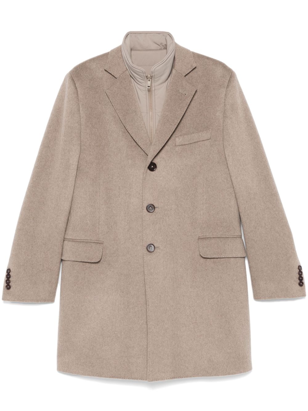 Double-layer coat - Brown