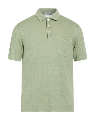 Man Polo shirt Sage green Size 36 Linen