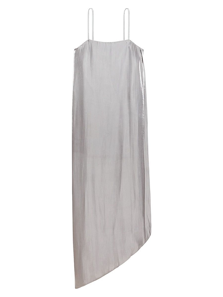 Women's Fluid Asymmetric Maxi Slipdress - Cloud