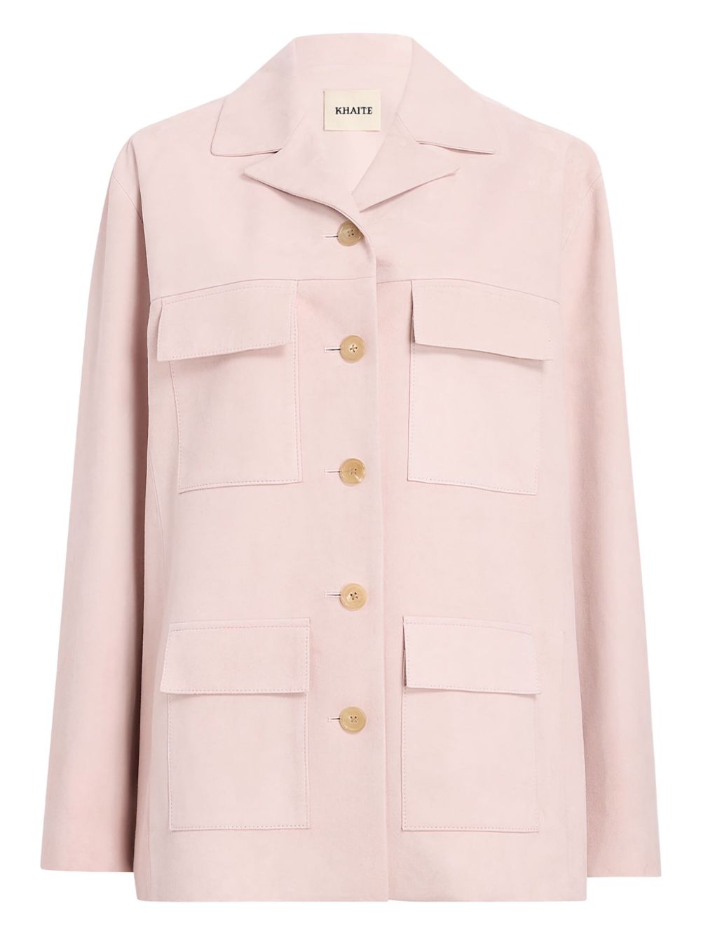 KHAITE Morsson button-up jacket - Pink