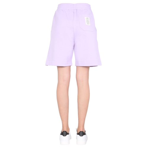 Logo patch track shorts